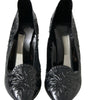 Dolce & Gabbana Black CINDERELLA Floral Crystal Heels Shoes