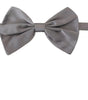 Dolce & Gabbana Bow Tie Men Silver Gray Silk Adjustable Neck Papillon