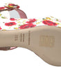 Dolce & Gabbana Multicolor floral print Wedges Floral Ankle Strap Sandals