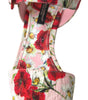 Dolce & Gabbana Multicolor floral print Wedges Floral Ankle Strap Sandals