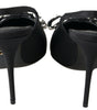 Dolce & Gabbana Black Crystal Embellished Slingback Heel Shoes