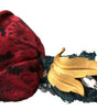 Dolce & Gabbana Red with multicolor Rose Silk Crystal Netted Logo Diadem Headband