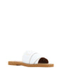 Sandales Chloé élégantes en coton blanc