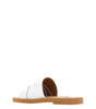 Sandales Chloé élégantes en coton blanc