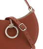 Petit sac à bandoulière en cuir Arlène marron sépia Chloé