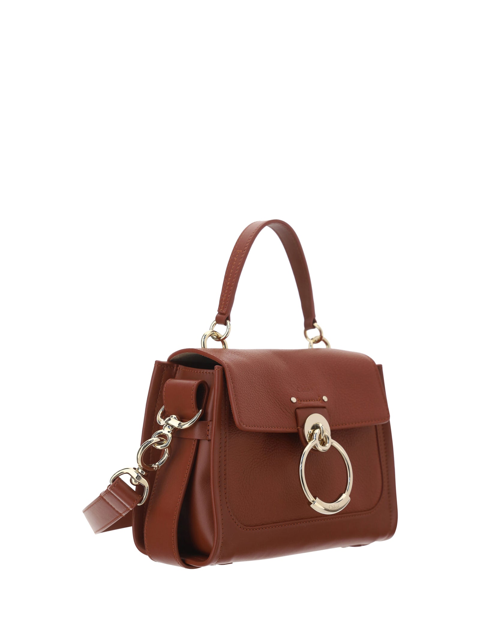 Sac à main Chloé élégant en cuir de veau marron sépia