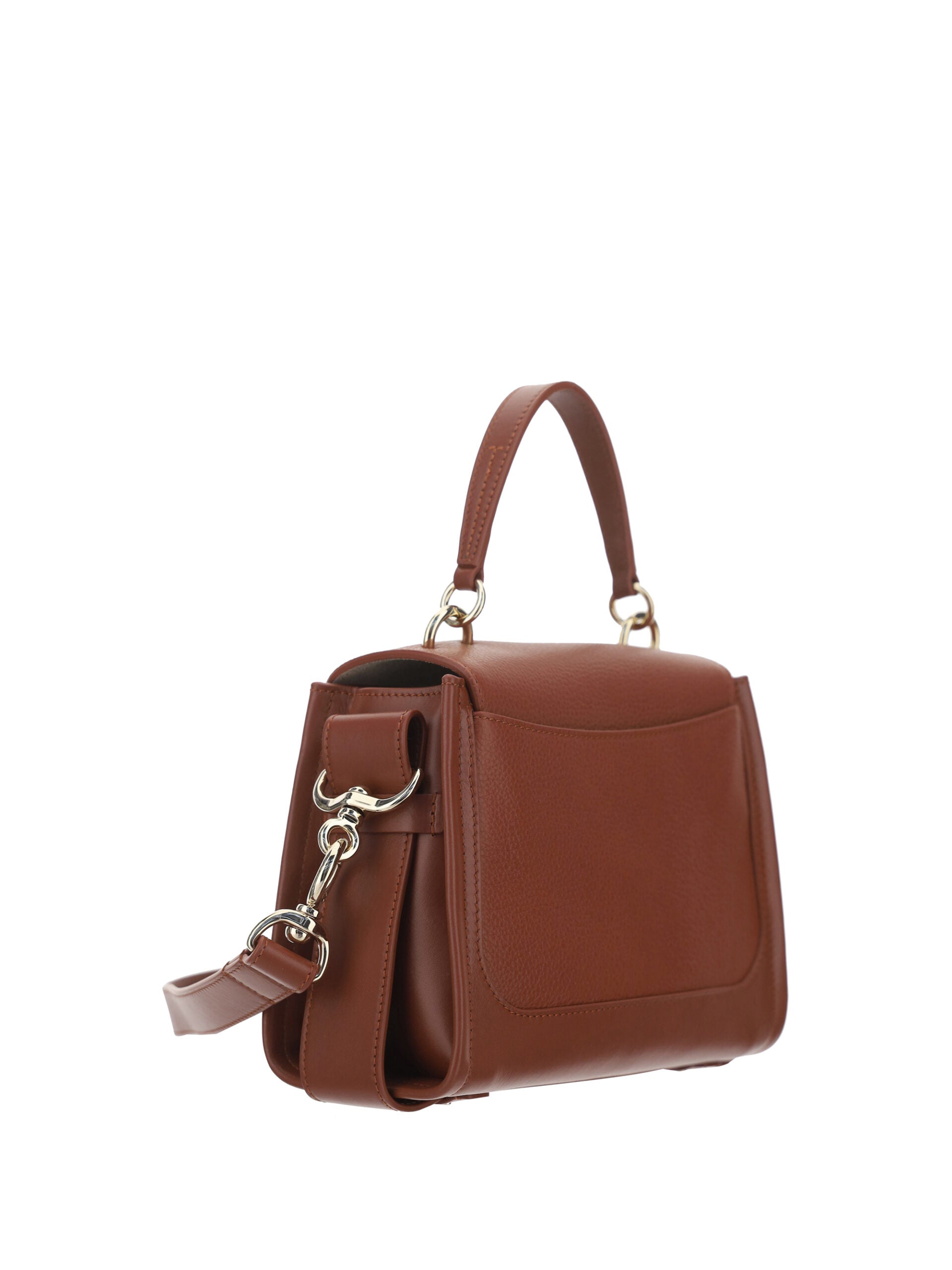 Sac à main Chloé élégant en cuir de veau marron sépia