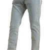 Dolce &amp; Gabbana Chic Mid Waist Skinny Jeans in Blue