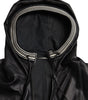 Dolce & Gabbana Black Leather Full Zip Hooded Men Jacket