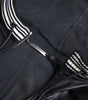 Dolce & Gabbana Black Leather Full Zip Hooded Men Jacket