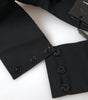 Dolce & Gabbana Black Crystal Brass Wide Waist Runway Belt