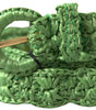 Dolce & Gabbana Green Viscose Weaved Skinny Waist Belt