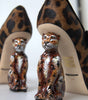 Dolce & Gabbana Black Brown Calf Leopard Heel Mary Jane Pump Shoes