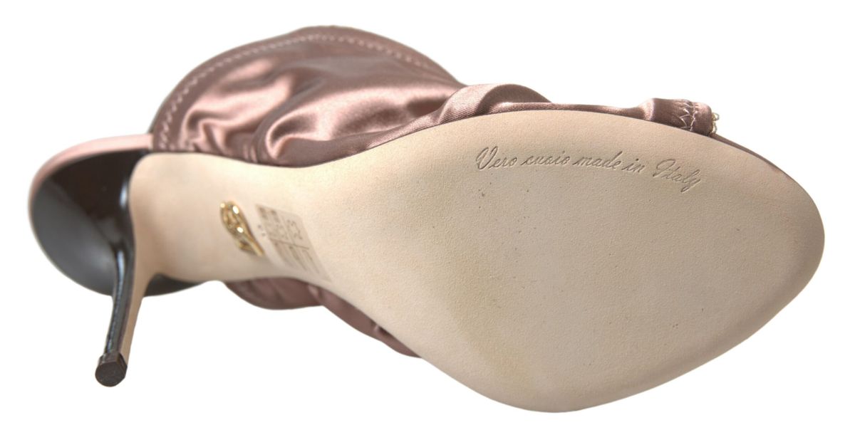 Dolce &amp; Gabbana - Escarpins élégants à bride arrière en marron clair