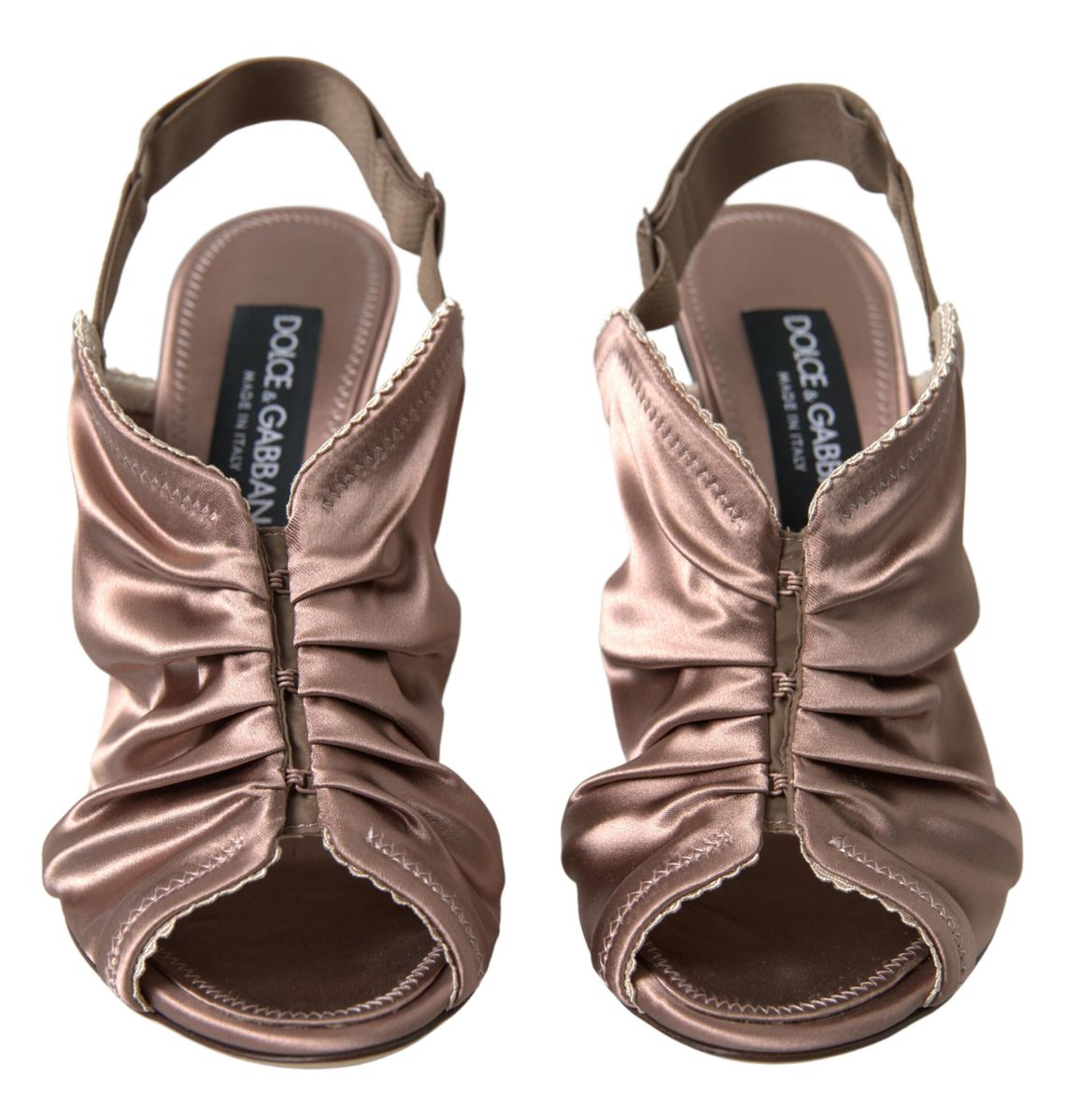 Dolce &amp; Gabbana - Escarpins élégants à bride arrière en marron clair