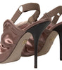 Dolce &amp; Gabbana - Escarpins élégants à bride arrière en marron clair