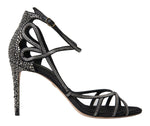 Sandales à talons aiguilles élégantes Keira à strass Dolce &amp; Gabbana