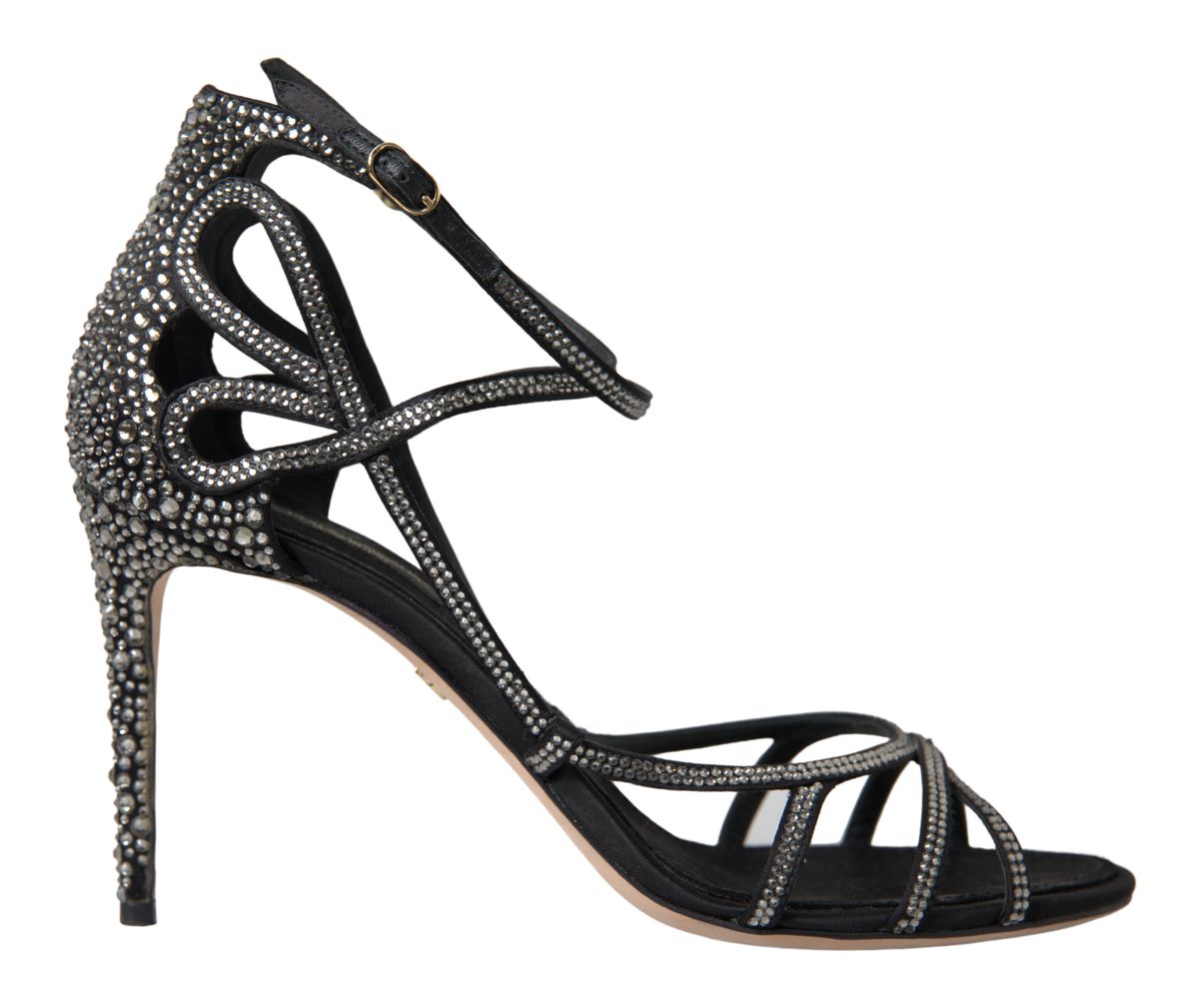 Sandales à talons aiguilles élégantes Keira à strass Dolce &amp; Gabbana