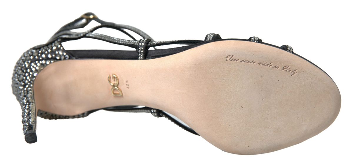 Sandales à talons aiguilles élégantes Keira à strass Dolce &amp; Gabbana