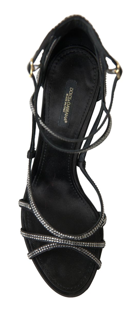 Sandales à talons aiguilles élégantes Keira à strass Dolce &amp; Gabbana