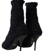 Dolce & Gabbana Elegant Virgin Wool Mid Calf Boots