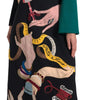 Dolce & Gabbana Multicolor Long Sleeves A-line Maxi Dress