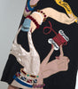 Dolce & Gabbana Multicolor Long Sleeves A-line Maxi Dress