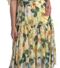 Dolce & Gabbana Multicolor Silk Floral Print Long Maxi Dress