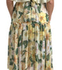 Dolce & Gabbana Multicolor Silk Floral Print Long Maxi Dress