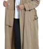 Dolce & Gabbana Khaki Double Breasted Trench Coat Jacket