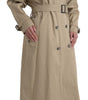 Dolce & Gabbana Khaki Double Breasted Trench Coat Jacket