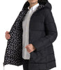 Dolce & Gabbana Black Polyester Hooded Reversible Jacket