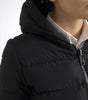 Dolce & Gabbana Black Polyester Hooded Reversible Jacket