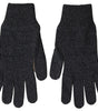 Dolce & Gabbana Elegant Virgin Wool Winter Gloves in Gray