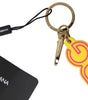 Dolce & Gabbana Chic Yellow Logo-Engraved Keychain