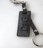 Porte-clés élégant en cuir noir Dolce &amp; Gabbana