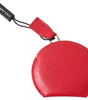Dolce & Gabbana Red Calfskin Leather Hand Mirror Holder