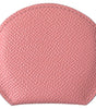 Dolce & Gabbana Pink Calfskin Leather Round Mirror Holder