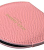 Dolce & Gabbana Pink Calfskin Leather Round Mirror Holder