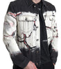 Dolce & Gabbana Multicolor Cotton Collared Denim Jacket