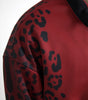 Blouson aviateur rouge à imprimé léopard Dolce &amp; Gabbana