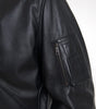 Dolce & Gabbana Black Leather Blouson Full Zip Bomber Jacket