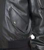 Dolce & Gabbana Black Leather Blouson Full Zip Bomber Jacket