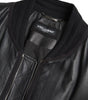 Dolce & Gabbana Black Leather Blouson Full Zip Bomber Jacket