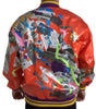 Dolce & Gabbana Orange Polyester Button Blouson Jacket