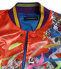 Dolce & Gabbana Orange Polyester Button Blouson Jacket
