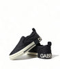 Baskets élégantes en toile noire matelassée Dolce &amp; Gabbana