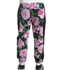 Dolce & Gabbana Multicolor Peony Joggers Cotton Men Pants