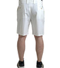 Dolce &amp; Gabbana - Bermuda en denim blanc élégant
