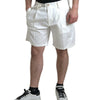 Dolce &amp; Gabbana - Bermuda en denim blanc élégant